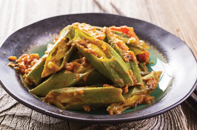 Banku and Okra stew